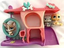 Littlest Pet Shop LPS Kitties Playhouse Playset Incl LPS #1864 #122 #82