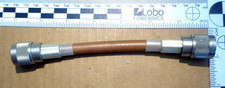 Coaxial N Male to Coaxial N Male Patch Cord or Cable. 6" Long.