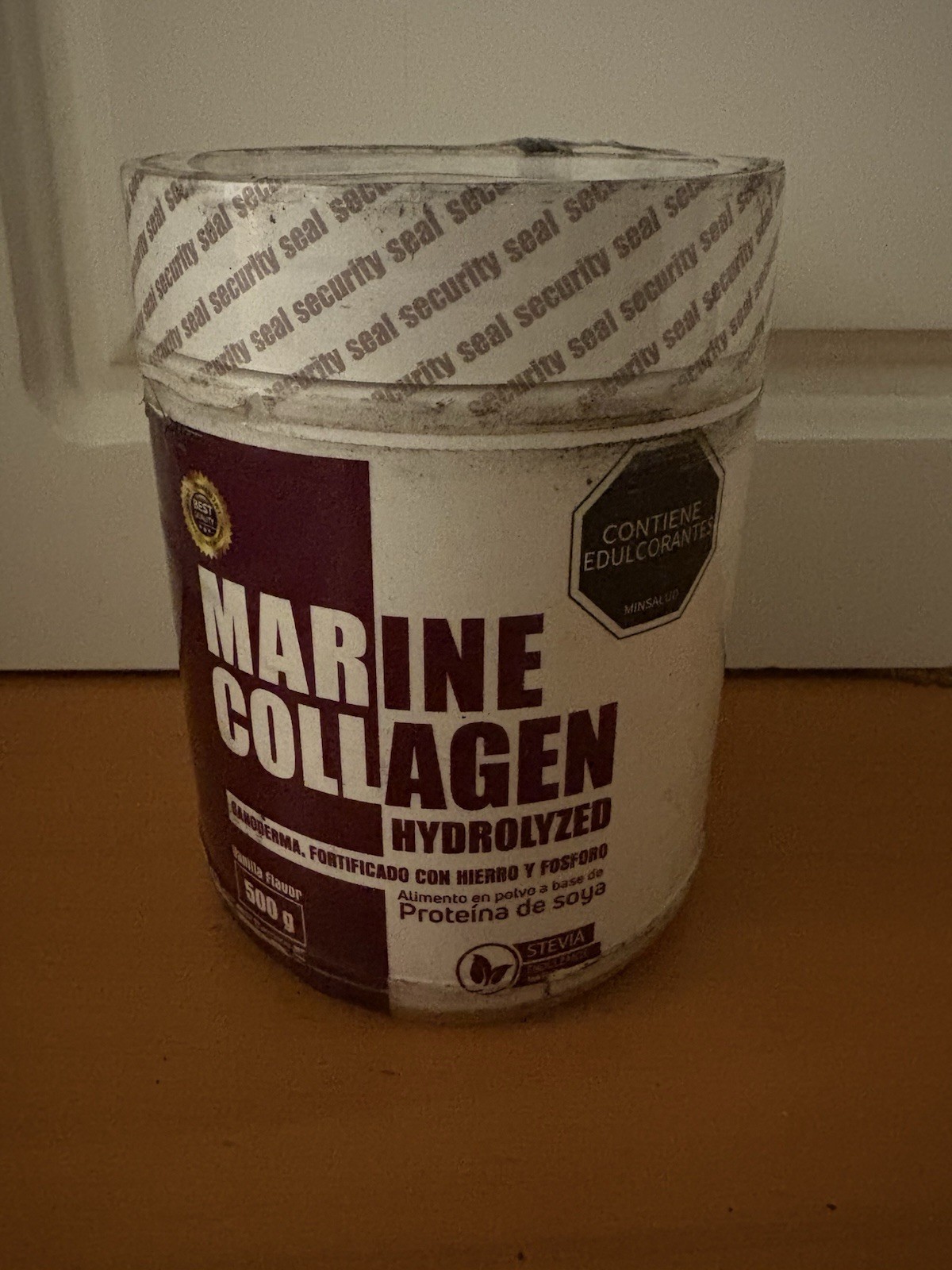 Marine Collagen Hydrolyzed Powder - Soy Protein Vanilla Flavor 500g - EXP: 10/26