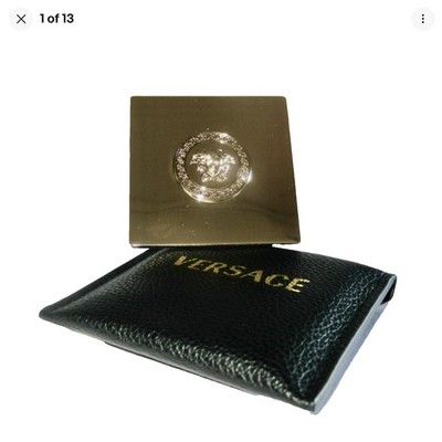Versace Gold Medusa Head Folding Compact Mirror. Limited Edition. Never Used.