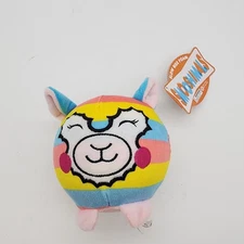 Toy Factory Smooshimals Rainbow Llama Plush 4" Soft Squishy Stress Reliever