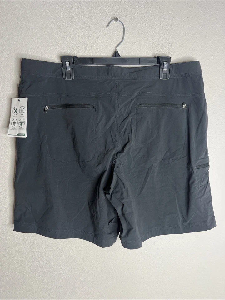 Pantalones Cortos Trail Para Mujer L.L.Bean Cómodos Talla 18 Nuevos con Etiquetas Sunsmart UPF 40+ Negros con Cremallera Foto 4 de 4