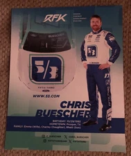 Nascar Driver #17 Chris Buescher Fifth Third RFK 2025 Postcard