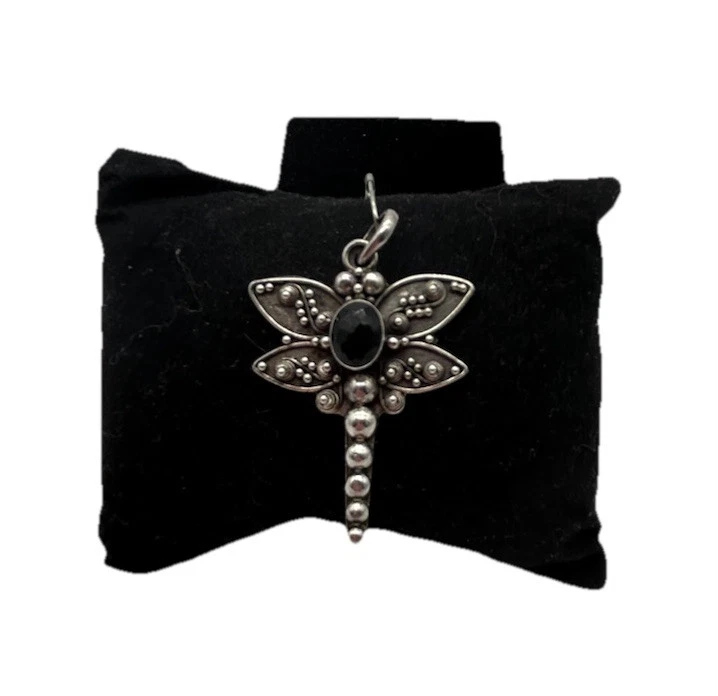"Colgante, dije, libélula, joyería de plata de ley 2"" vintage" Foto 4 de 4