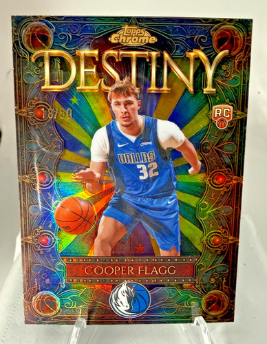 Cooper Flagg [Refractor Gold] #D-1 2025 Topps Chrome Destiny card