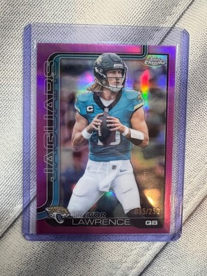 2025 Topps Chrome #138 Trevor Lawrence Pink Refractor #/250