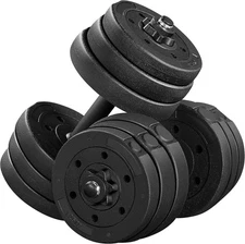 Juego De Pesas Hierro Mancuernas Para Ejercicios En Casa Para Hombre 44lbs Set