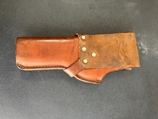 Vintage Brauer Bros. brown leather belt holster RH right hand w snaps