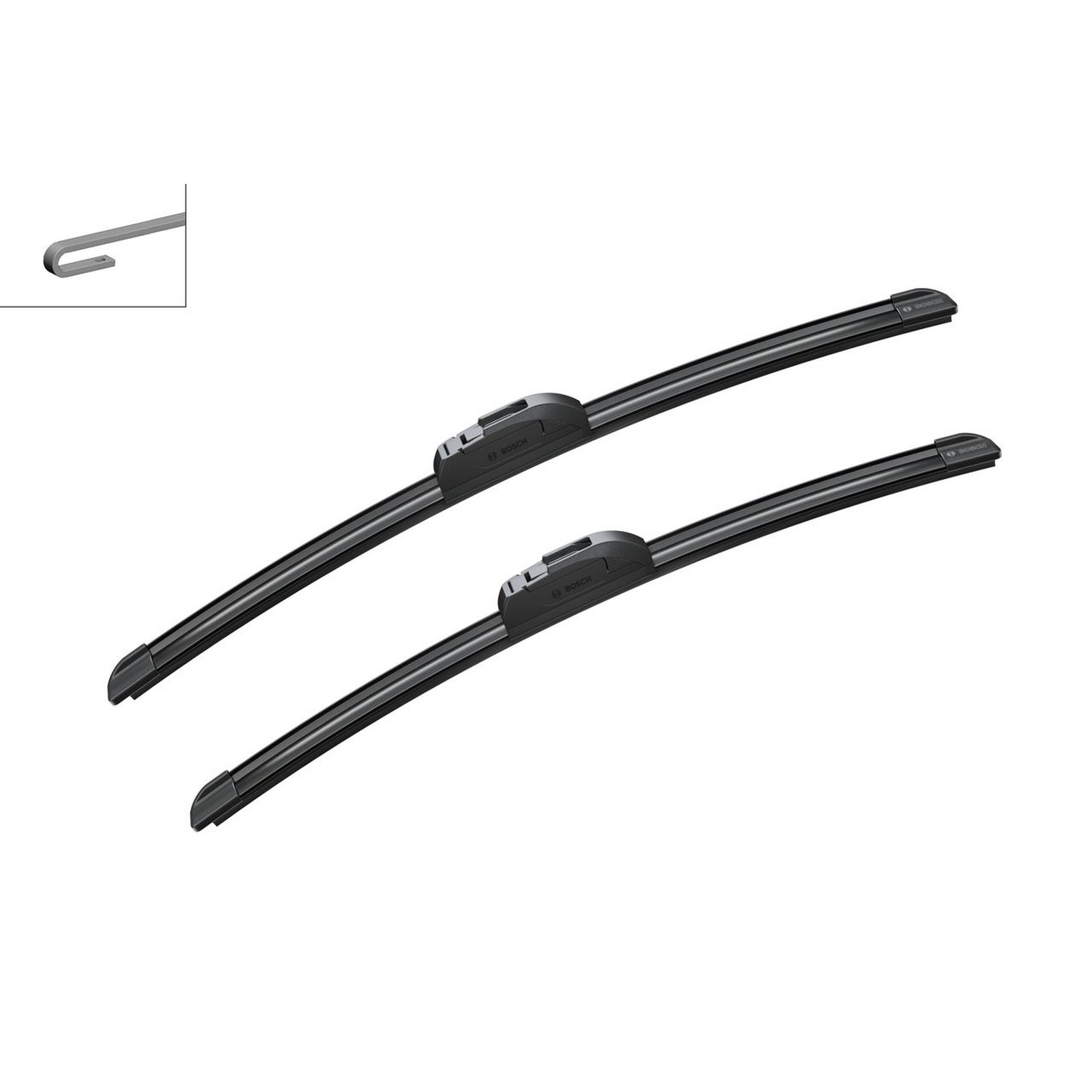 2x Bosch Aerotwin Flat Wiper Blade Set 26"" 650mm & 18"" 450mm AR142S 3397014142