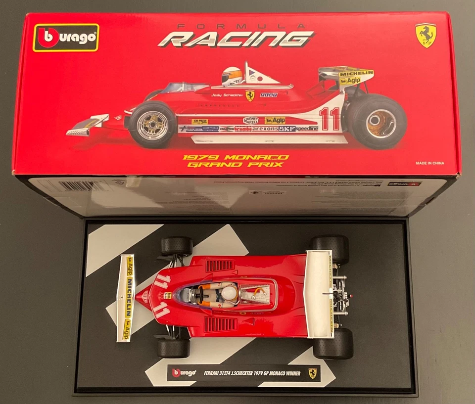Ferrari F1 312T4 Short Tail Jody Scheckter 1979 1/18 Burago - Immagine 4 di 4