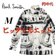 Vintage Paul Smith Shirt Long Sleeve 90 Sketch Men'S M