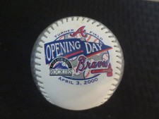 2000 Opening Day Atlanta Braves Colorado Rockies  FotoBall Baseball