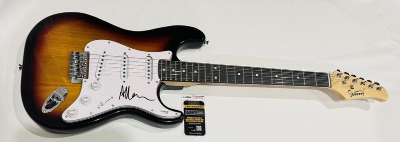 ALLAN RAYMAN SIGNED SUNBURST ELECTRIC GUITAR AUTOGRAPHED JSA COA