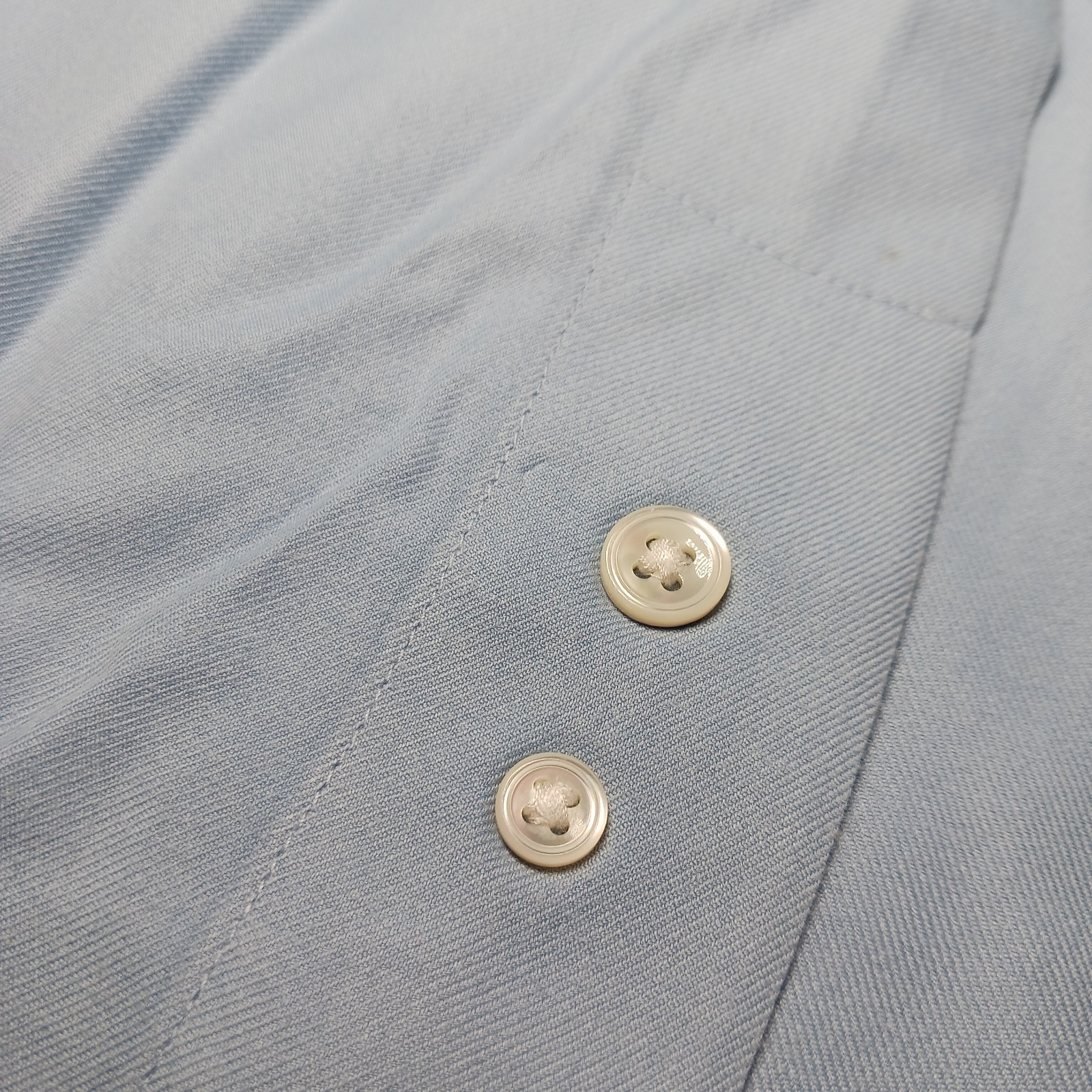 Faconnable Classique Button Down Aqua Blue Oversi… - image 7
