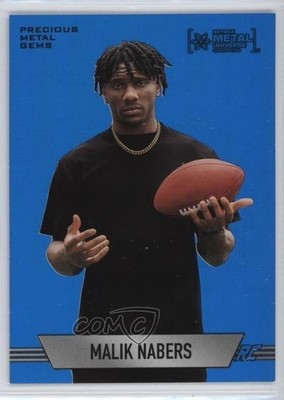 2024 Skybox Metal Universe Champions PMG Blue /50 Malik Nabers Rookie RC 0io0