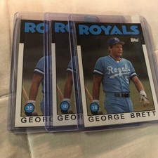 1986 TOPPS George Brett Lot Of 3