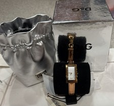 Dolce & Gabbana D&G Milano Time Women's Quartz Rose Gold Watch DW0266 Nib