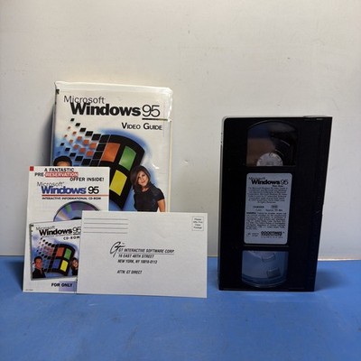 Microsoft Windows 95 Video Guide with Matthew Perry and Jennifer Aniston VHS