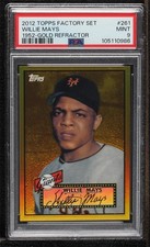 2012 Topps Factory Set Gold Chrome Reprints Willie Mays #261 PSA 9 MINT HOF 0vf5