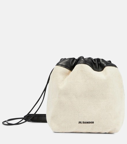 Jil Sander - Leather-trimmed canvas And Leather bucket bag