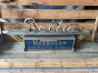VTG  DECO SEITA GENUINE REG. KEEPSAKE DIAMOND RINGS NEON SIGN ORG. PACKING CRATE