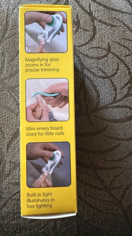 Cortaúñas Safety 1st Baby iluminadas y ampliadas con mini tabla de esmeril extra! Foto 2 de 4