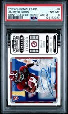 2023 Chronicles Contenders Draft Picks Jahmyr Gibbs RC Auto 49/75 #8 PSA 8 NM-MT