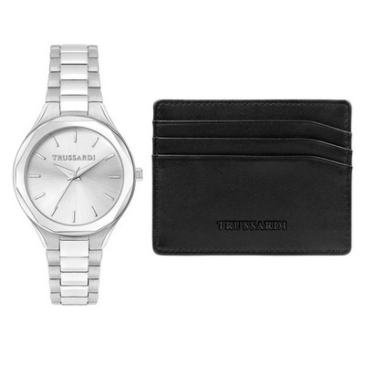 Trussardi Brink - Damenuhr Stahl mit Dokumentenhalter (R2453157507)