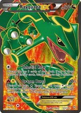 Pokemon Rayquaza EX Full Art - Dragons Exalted - 123/124 - Light Play