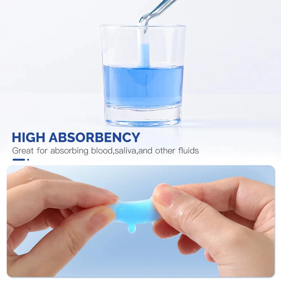 Rollos de gasa de algodón para kits dentales, tapones nasales, cuidado bucal - elige la cantidad Foto 3 de 4