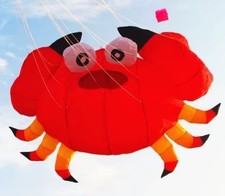 Stabloser ,, Drachen ,,  Leinenschmuck  Krabbe in Rot