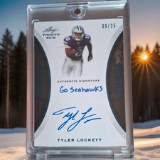 SEAHAWKS 🔥 09/25 Tyler Lockett AUTO inscription🔥2015 Trinity Kansas Wildcats