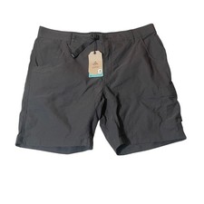 NWT Prana Stretch Zion Short II Dark Iron Grey Mens 38/8 Hiking Cargo Shorts Y