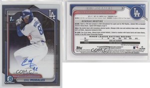 2024 Bowman Chrome Prospect Auto Emil Morales #CPA-EM Auto