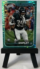 2024 Topps Chrome Will Shipley #252 Aqua Sonar Refractor /199 RC Eagles