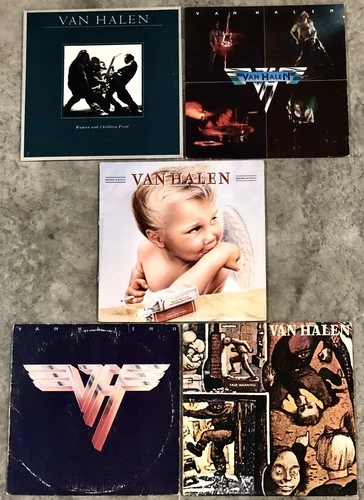 VAN HALEN : LOT OF 5 : VINYL LP’S