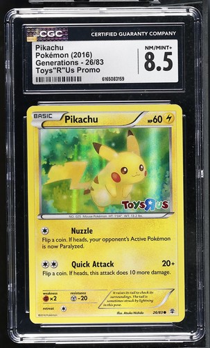 Pikachu graded CGC 8.5 for sale on eBay
