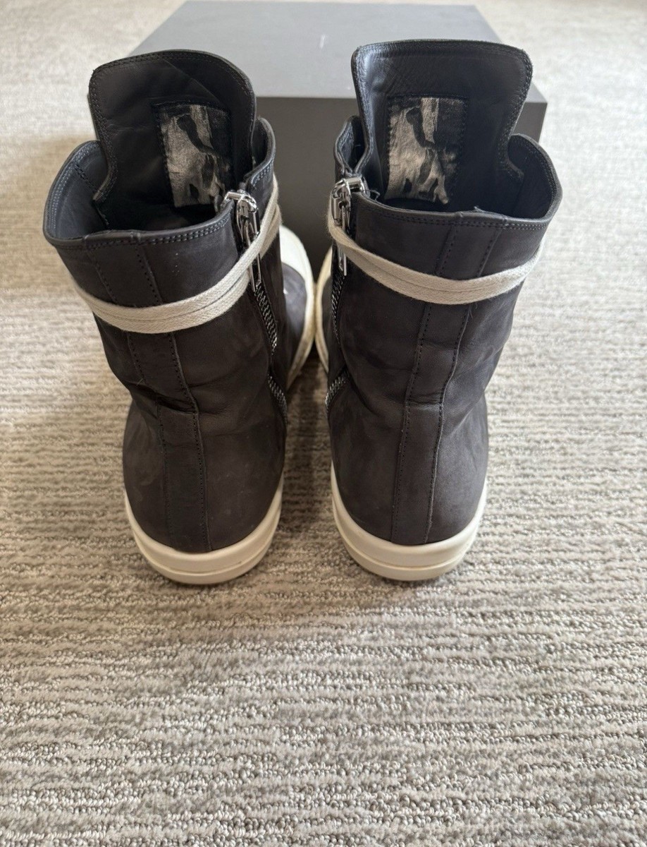Size 12/45 Rick Owens Mainline Ramones - Dark Dust/ Milk Suede Size 12/45 Rick Owens Mainline Ramones - Dark Dust/ Milk Suede