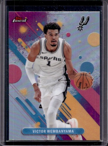 2025-26 Topps Finest Victor Wembanyama Common Refractor #98 Spurs