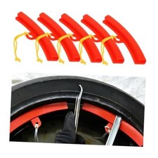 Car Tire Changing Rim Protector, 5PCS 15cm Vehicle Tire Changer Guard Edge Red