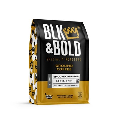 BLK & Bold Smoove Operator Blend, Dark Roast Ground Coffee - 10.5 oz
