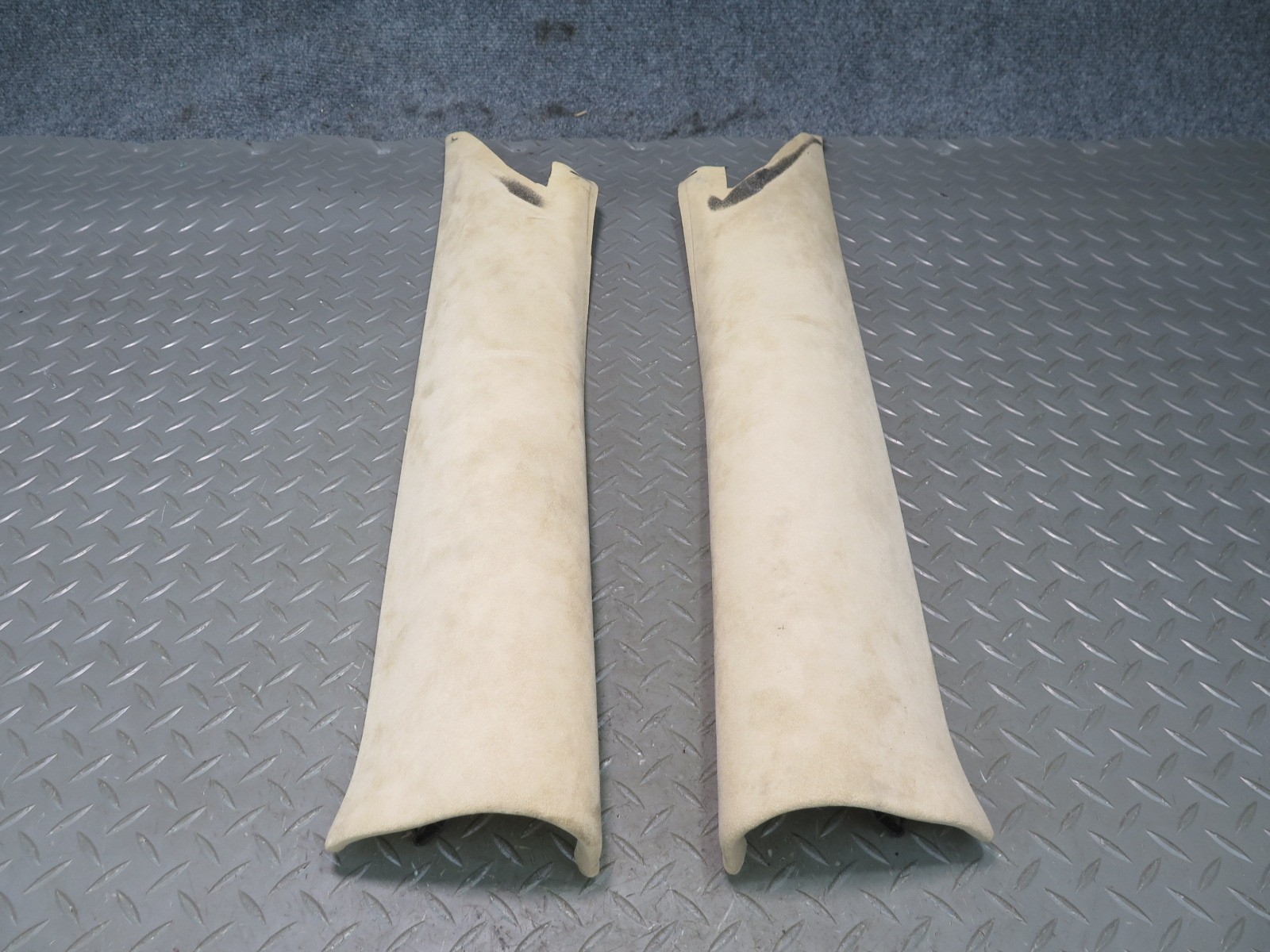 2008-2019 MASERATI GRANTURISMO M145 FRONT A PILLAR ALCANTARA TRIM PANEL SET OF 2