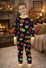 Hyde EEK Boutique Halloween-themed pajama set Size 6 Glow-In-Dark