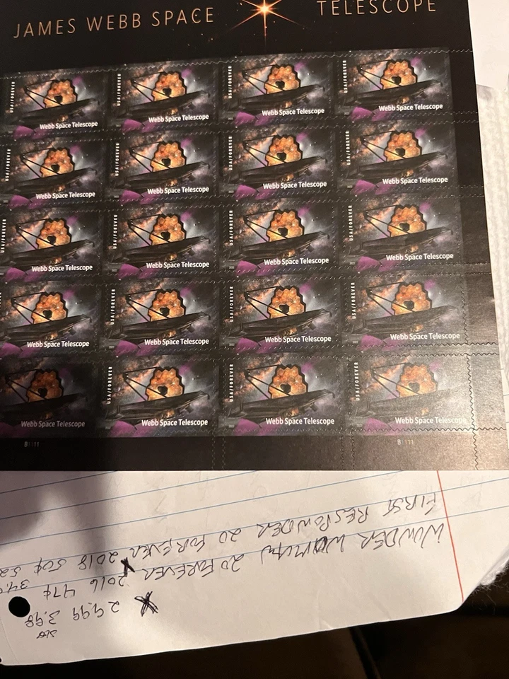 James Webb Space 20 Forever Stamps - Image 3 of 3