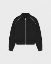 Amiri Inspired White Piping Casual Jacket Men’s Black Zip Up Track 