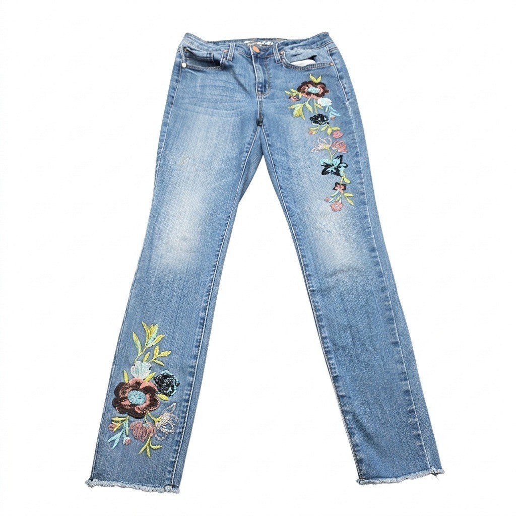 Women's 6 Mid Rise Blue Stretch Denim