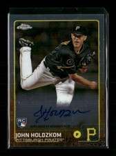 2015 Topps Chrome #AR-JH John Holdzkom Autographed Rookies Auto