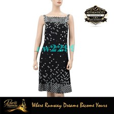 Chanel 2000 Vintage Authentic Sequins Embellished Runway Dress 38