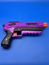Used purple Nerf Fortnite DP-E Dart Blaster