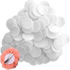 1000PCS Felt Circles 1 Inch White round Shapes Craft Fabric Felt Pads for DIY Pr